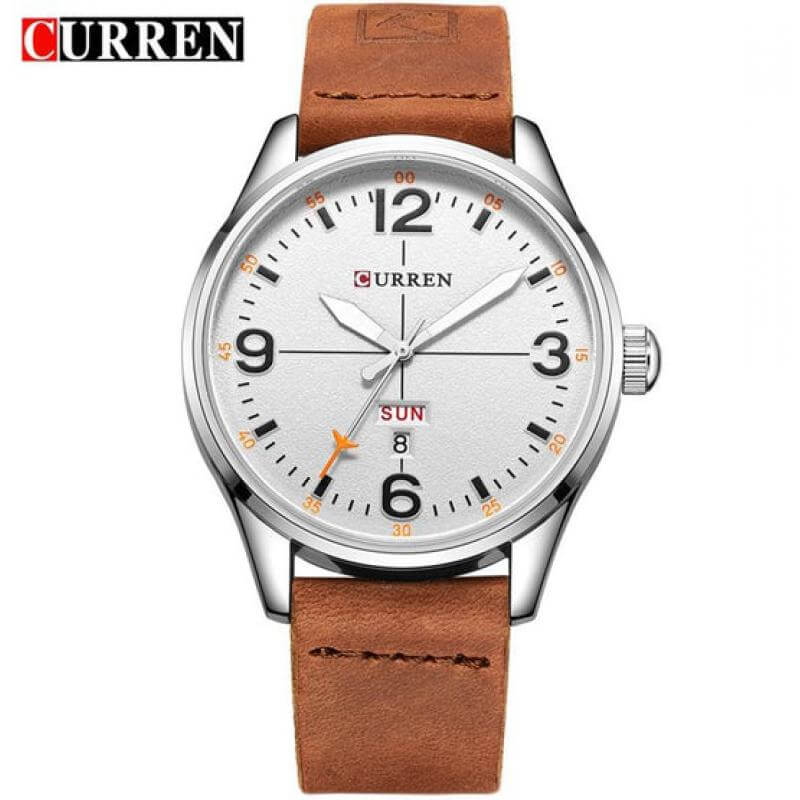 RELOJ CURREN HOMBRE M8265 BLANCO BEIGE