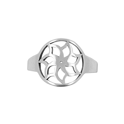 ANILLOS DE ACERO - FLOR DE LOTO