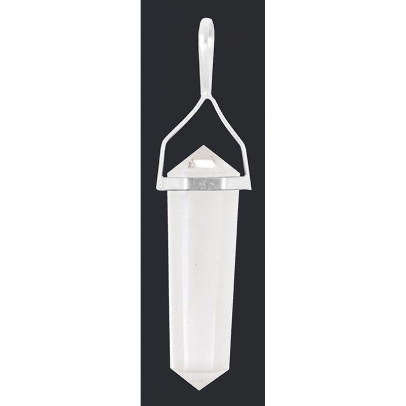 COLGANTE DOBLE PUNTA CUARZO CRISTAL REF 4