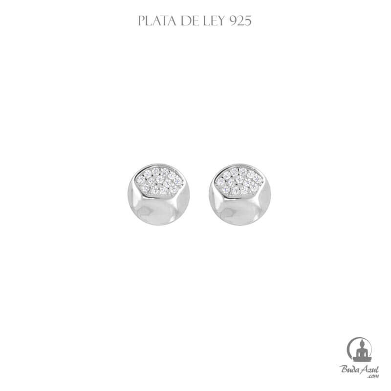 Pendientes Plata de Ley 925 ESCUDO PIEDRAS 3.87