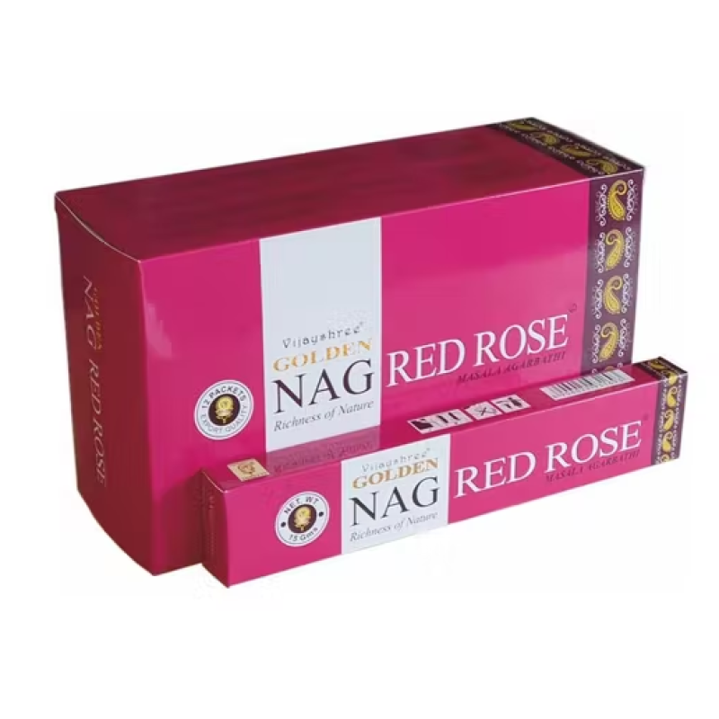 Incienso GOLDEN NAG RED ROSE