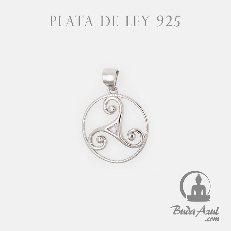 Colgante Plata de Ley 925 CELTA CIRCONITA REF. 490