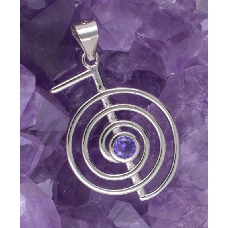 Colgante Plata CHOKU REI CIRCONITA LILA REF. 590