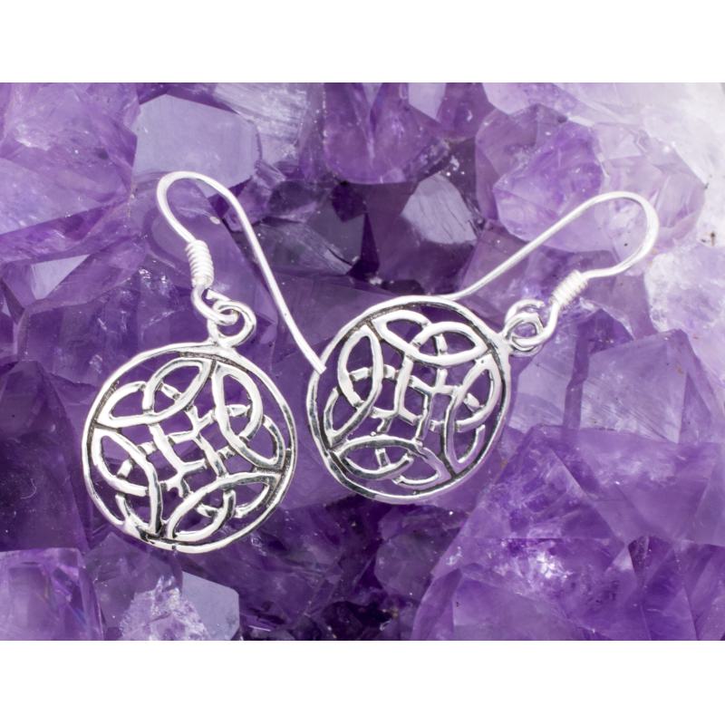 Pendientes Plata Ley 925 FLOR VIDA CELTA 390
