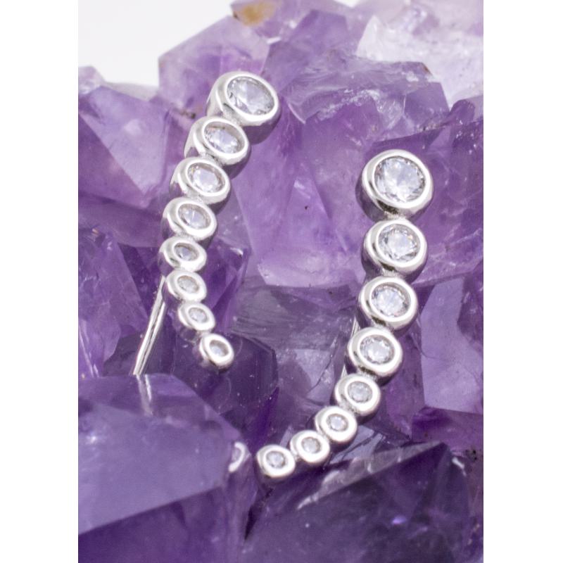 Pendientes Plata CIRCULOS CIRCONITA 490