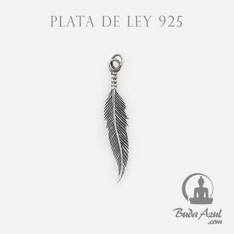 Colgante Plata de Ley 925 PLUMA REF. 290