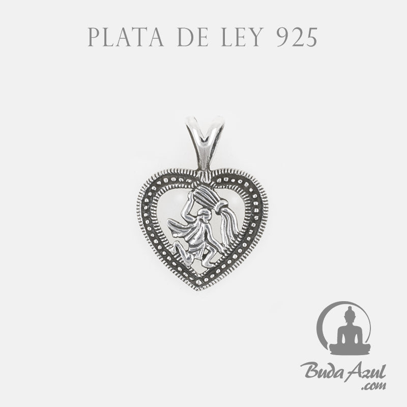 Colgante Plata de Ley 925 HOROSCOPO ACUARIO REF. 490