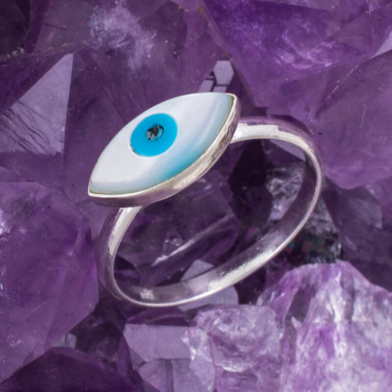 Anillo Plata de Ley 925 OJO REF. 490