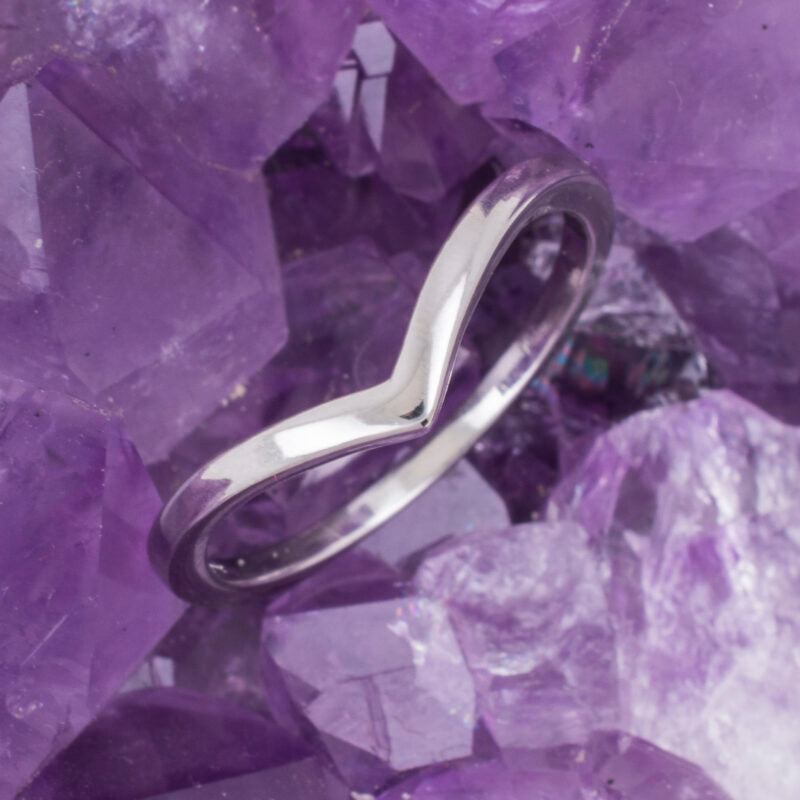 Anillo Plata de Ley 925 LISO V REF. 490
