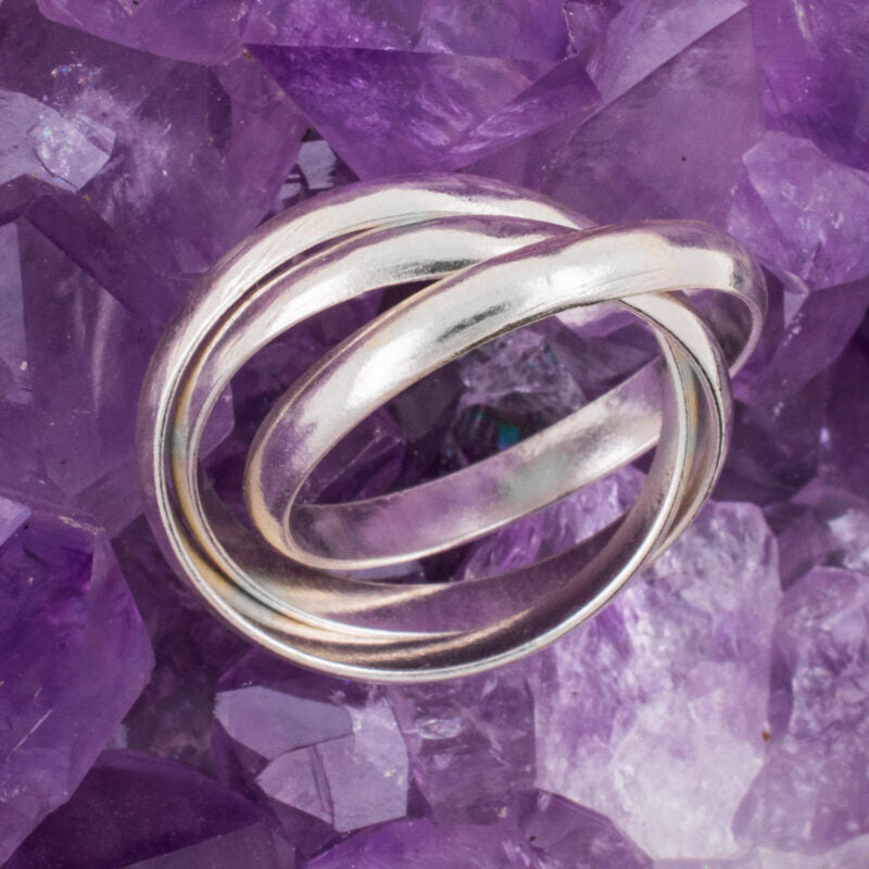 Anillo Plata de Ley 925 TRES AROS REF. 990