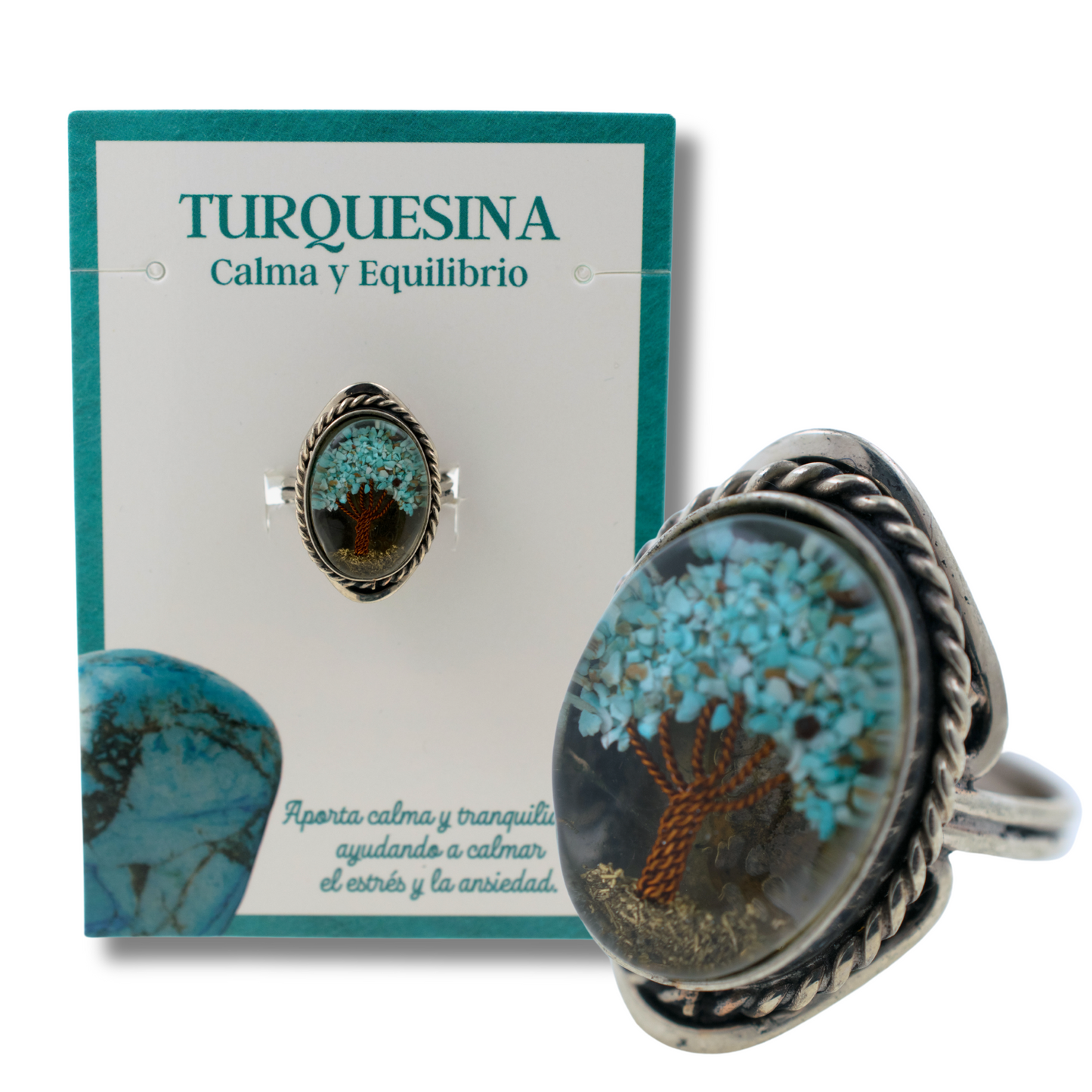 Anillo Alpaca Árbol TURQUESINA REF. 6