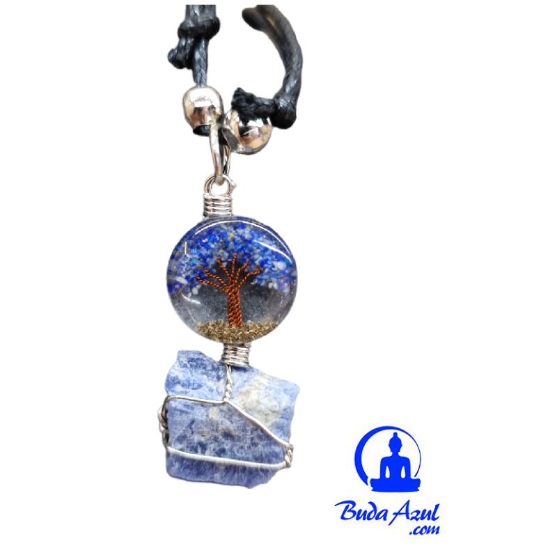 Collar árbol piedra mineral LAPISLAZULI REF 4