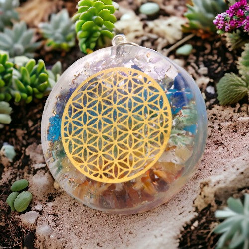 COLGANTE ORGONITA CHAKRAS 40MM REF 5