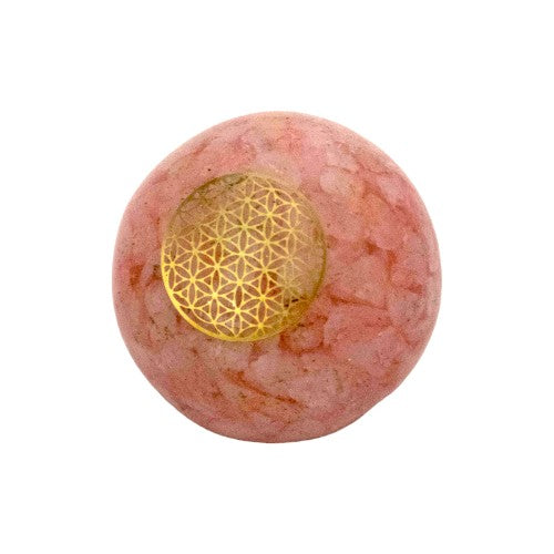 ESFERA ORGONITA FLOR DE LA VIDA REF 790 - CUARZO R