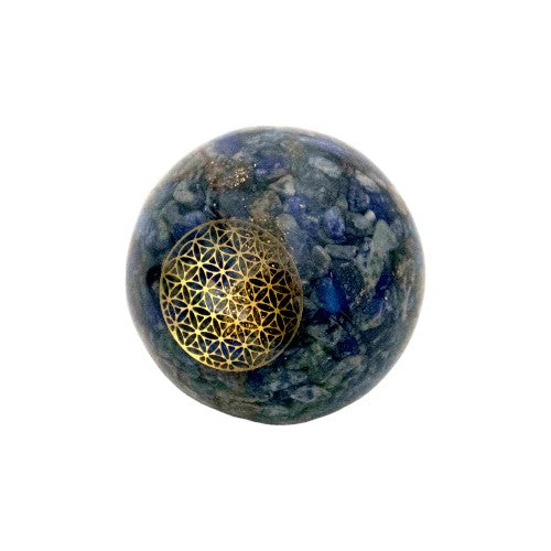 ESFERA ORGONITA FLOR DE LA VIDA REF 790 - LAPISLAZ