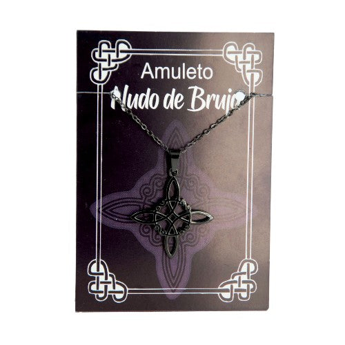 Colgante Acero Negro Nudo Brujas - REF 290 Mod 09