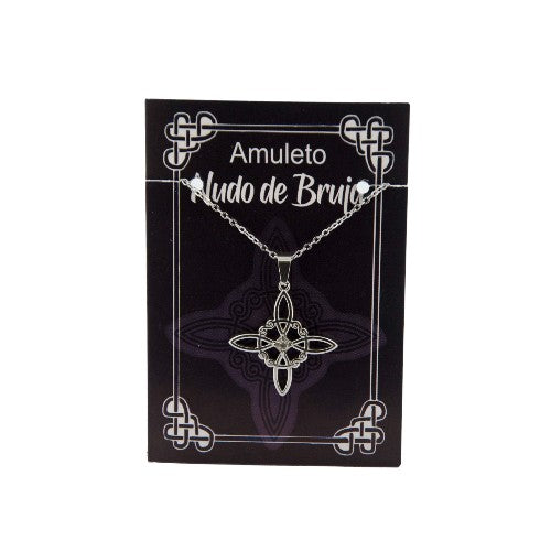 Colgante Nudo Brujas Acero P Circonita Blanca 290