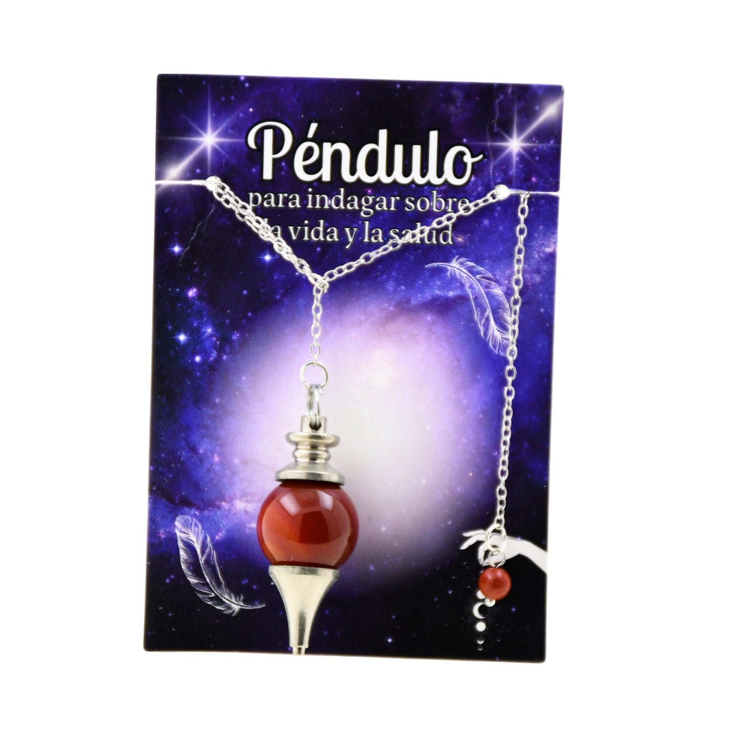 Péndulo Bola Mineral - JASPE ROJO REF 6