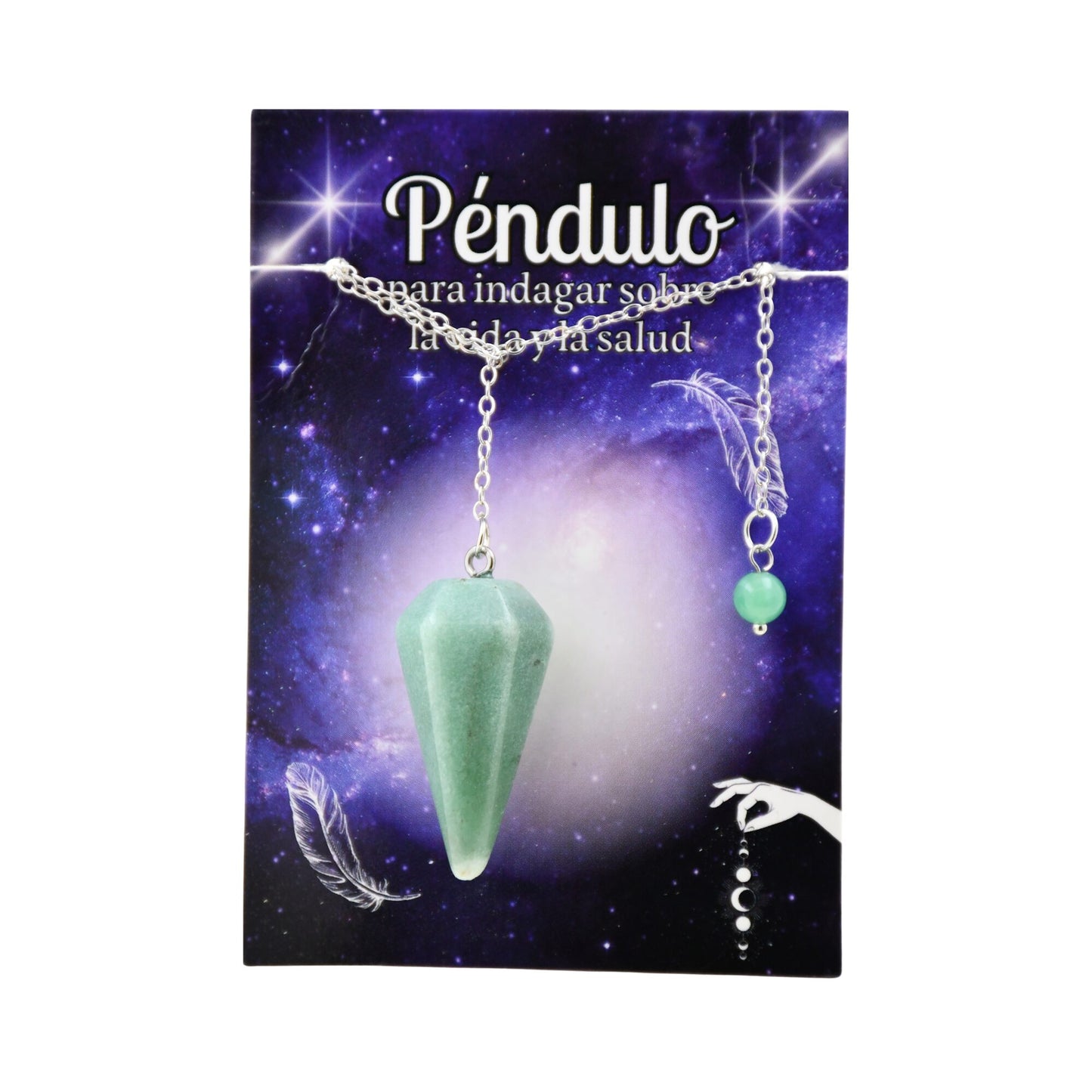Péndulo Facetado Mineral - AVENTURINA REF 6