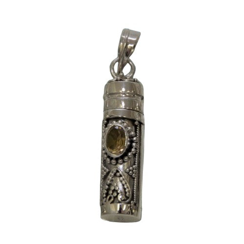 Colgante Plata Cofre Deseos - CITRINO REF 1490