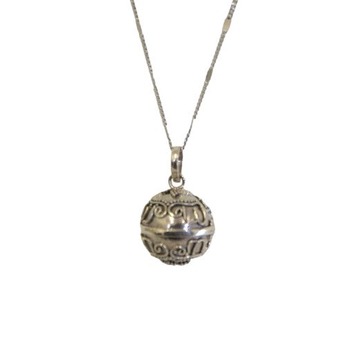 Llamador de ángeles 18 mm Plata decorado REF 1190