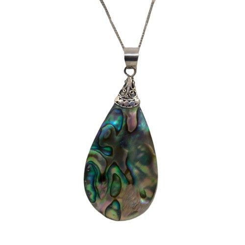 Colgante Plata concha GOTA AGUA REF790 - ABALON
