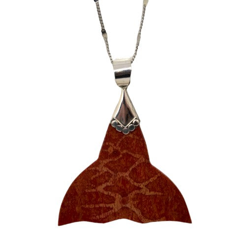 Colgante Plata concha COLA BALLENA REF790 - CORAL