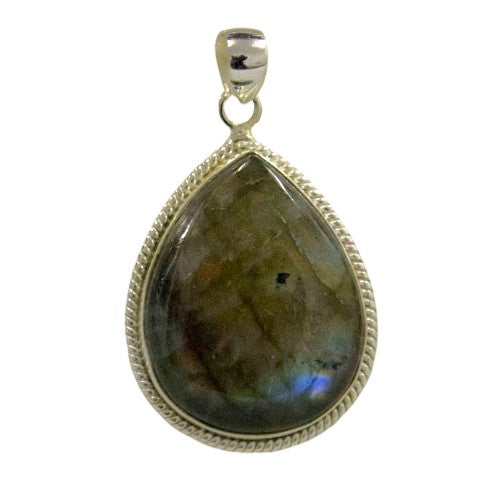 Colgante gota Plata LABRADO LABARADORITA REF1990