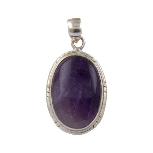 Colgante Oval 45mm Plata LISO AMATISTA REF1490