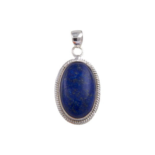 Colgante Oval 40mm Plata LABRA LAPISLAZULI REF1190
