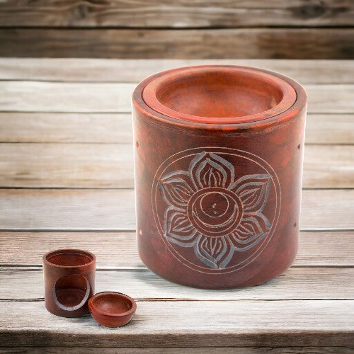 Quemador aceite PIEDRA 3" color naranja -9913 C