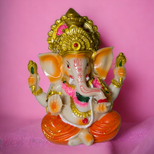 Figura Ganesh 12cms - Naranja