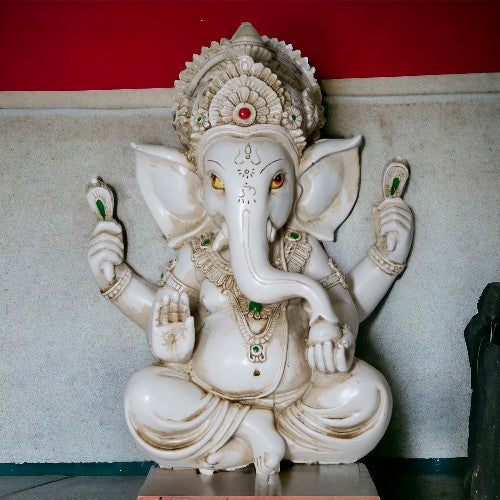 Figura Ganesh 24cms - Beig