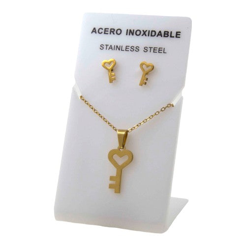 Conjunto Acero Dorado Llave Mod. 01