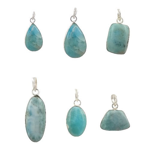 Colgante Plata de Ley 925 PIEDRA LARIMAR