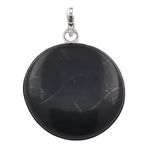 Colgante Plata de Ley 925 PIEDRA SHUNGIT REF 590