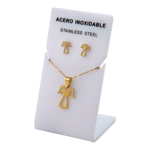 Conjunto Acero Dorado Ángel mod. 67