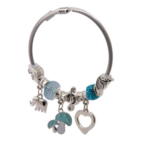 PULSERA AJUSTABLE CON DIJES ACERO MOD. 12 REF.-4