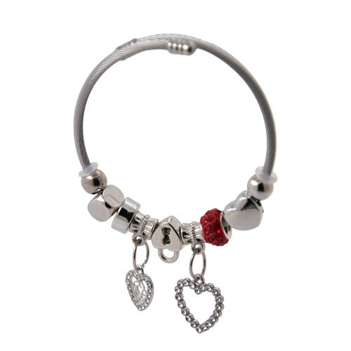 PULSERA AJUSTABLE CON DIJES ACERO MOD. 14 REF.-4
