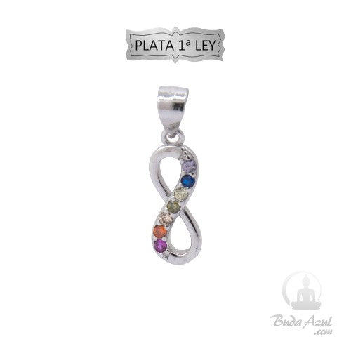 Colgante Plata Ley Infinito Circonitas REF290
