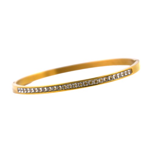 Pulsera Dorado con brillantes REF. 7