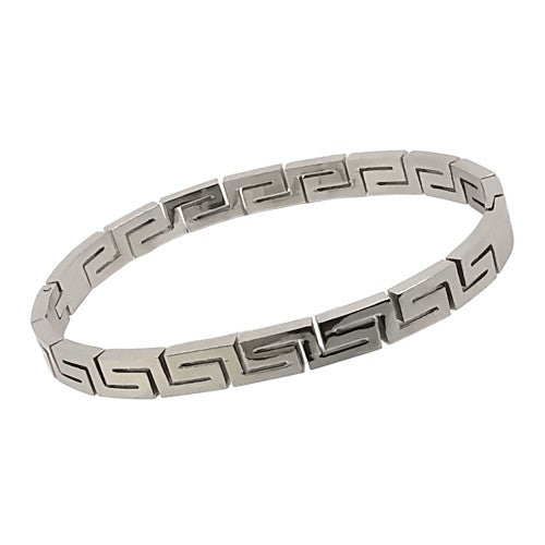 Pulsera Plateado geométrico REF. 6