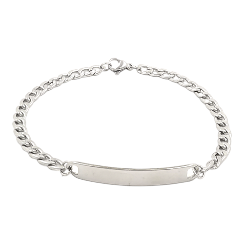 Pulsera Acero Plateado ESCLAVA REF 4