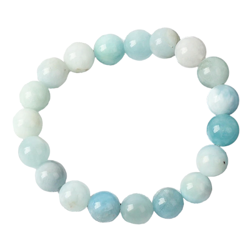 PULSERA MINERAL AMATISTA CLARA 4MM REF. 6