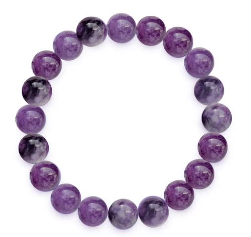 PULSERA MINERAL AMATISTA CLARA 6MM REF. 6