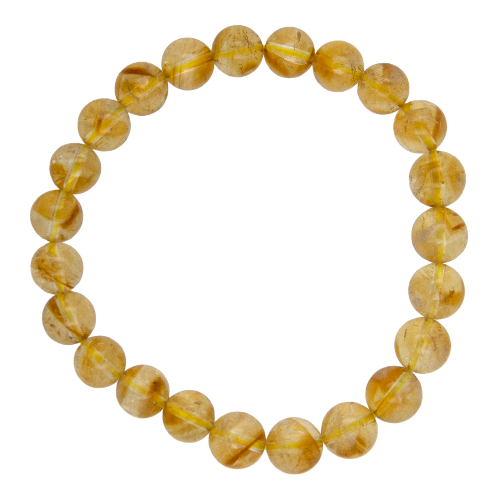 PULSERA MINERAL CITRINO 6MM REF. 7