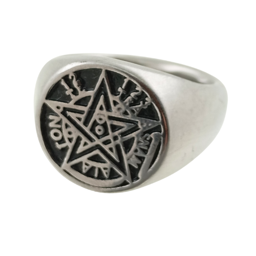 ANILLOS DE ACERO – MOD. 16 TETRAGRAMATON