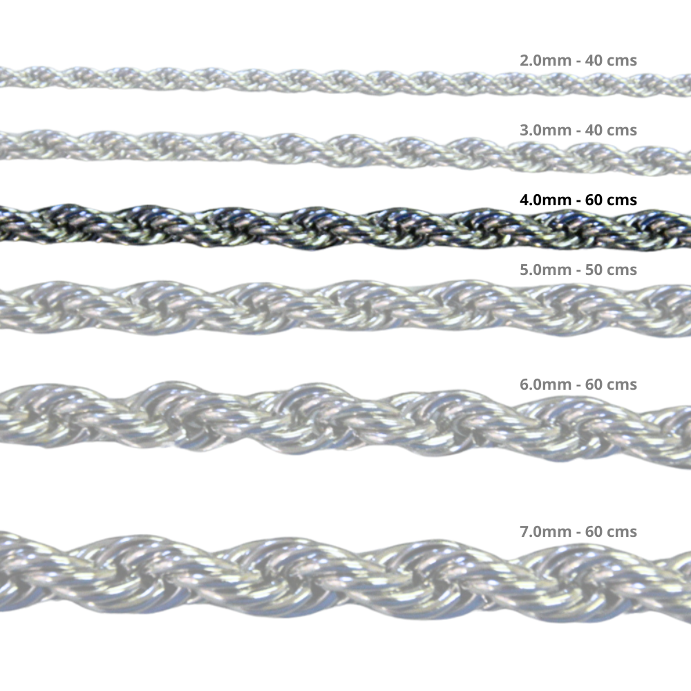 Cadena Acero inoxidable CORDON 4.0 - 60CM PLATEADO