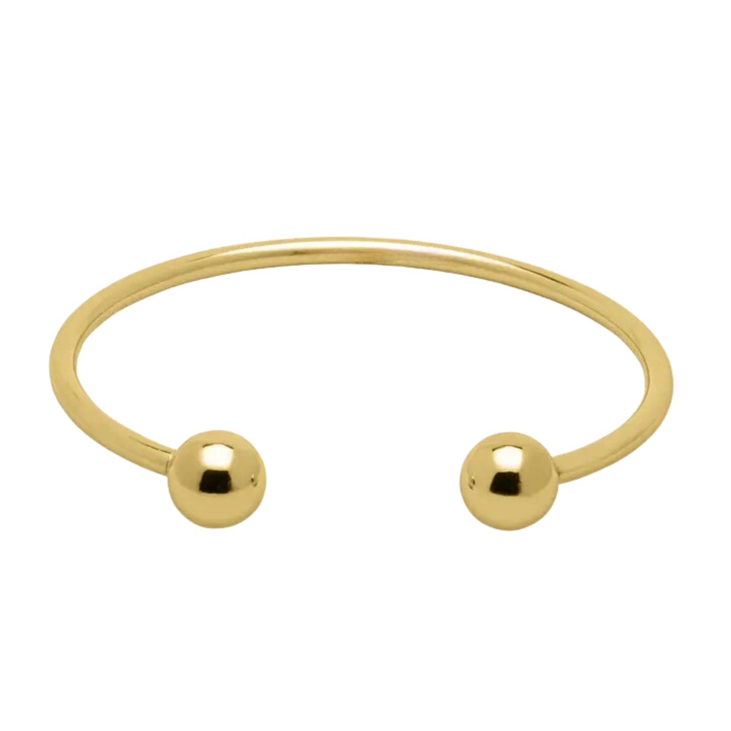 Brazalete Acero Pulso dorado Bolas 65*4mm