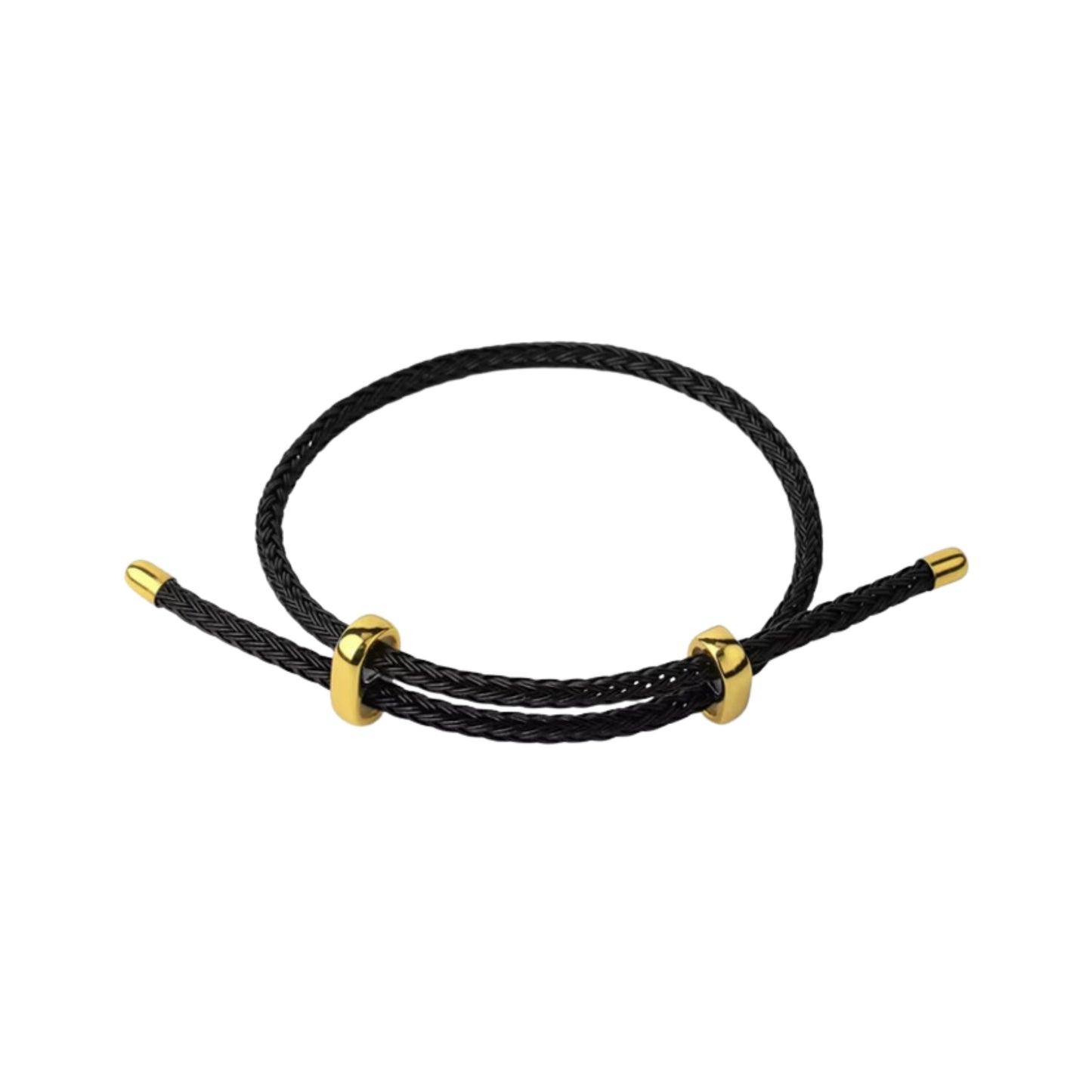 Pulsera cuerda ajustable - Negro
